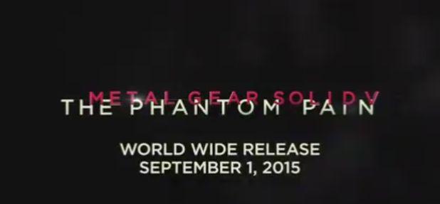 Metal Gear Solid 5: The Phantom Pain получил дату релиза