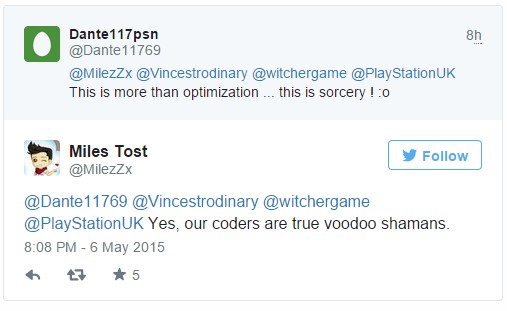 У The Witcher 3 нет проблем с оптимизацией на PS4