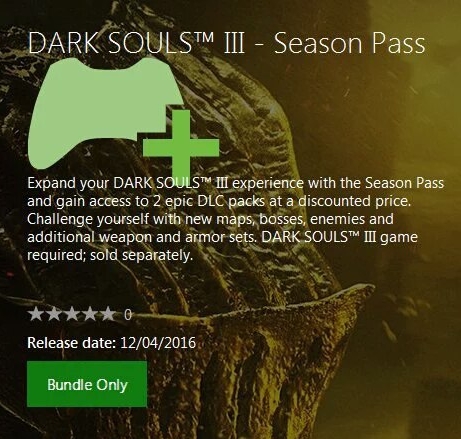 Dark Souls III не останется без сезонного абонемента