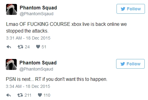 [UPDATE] Хакеры грозят обрушить PSN с Xbox Live еще раз