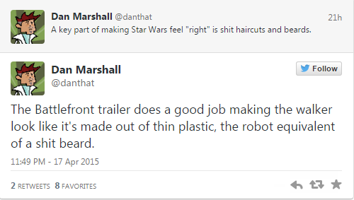 Реакция разработчиков на трейлер Star Wars: Battlefront