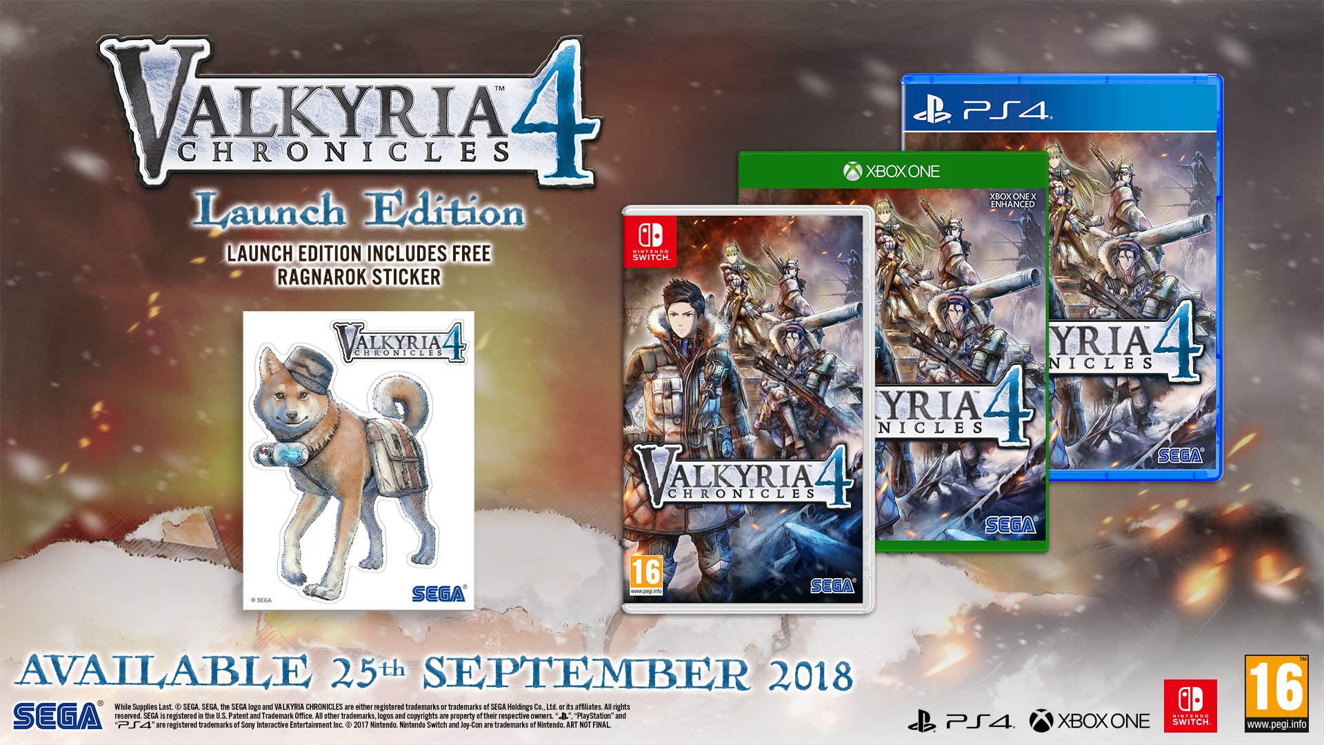 Valkyria Chronicles 4 доберется до Европы к концу сентября