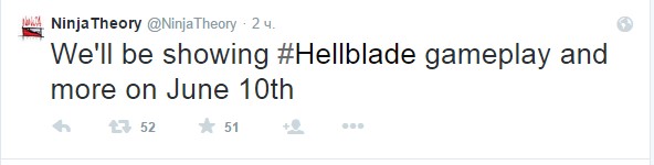 Показ геймплея Hellblade запланирован на 10 июня