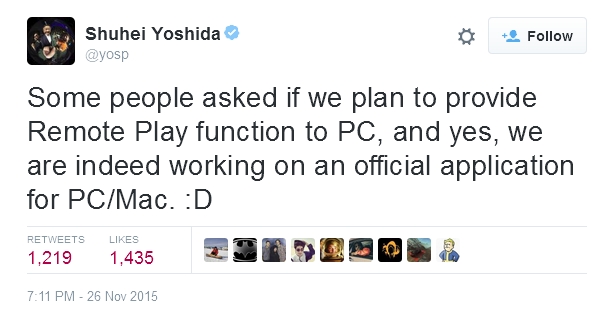 Sony работает над технологией Remote Play для PC