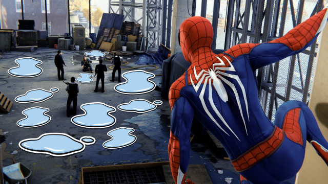 С выходом нового патча в Marvel's Spider Man стало больше луж 