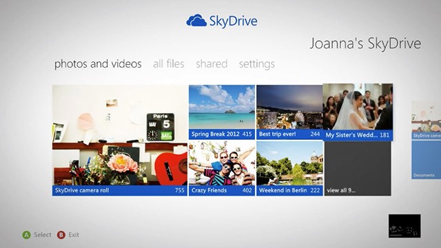 Сервис SkyDrive будет совместим с Xbox One