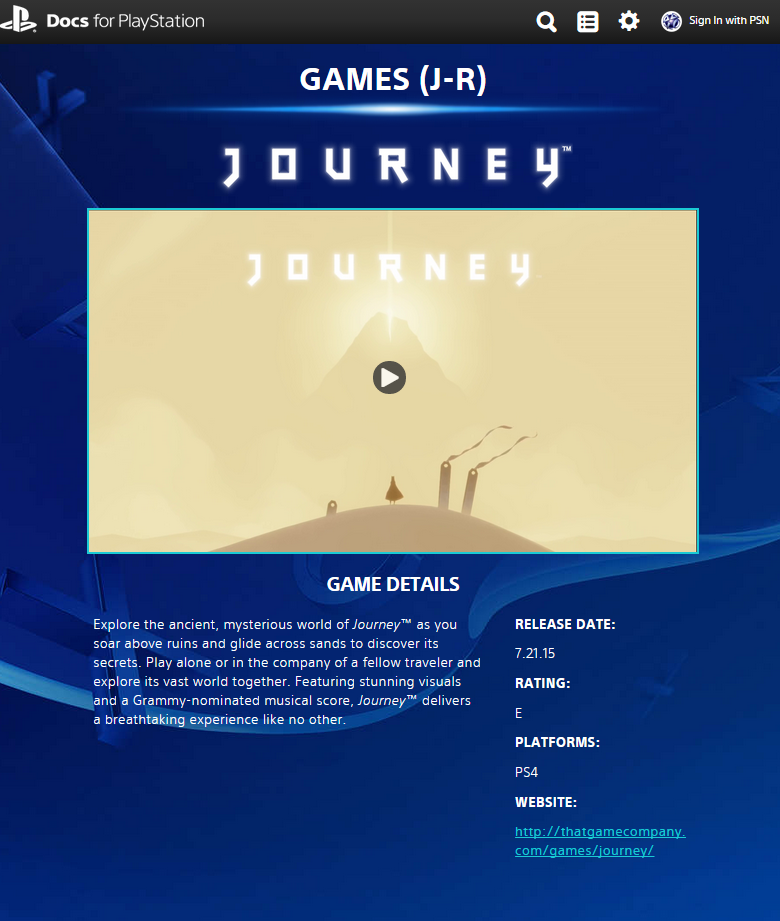 В Сети появилась возможная дата выхода Journey для PlayStation 4