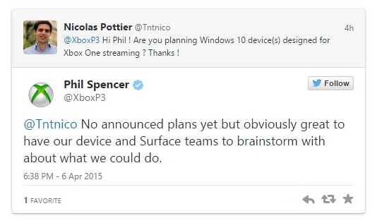 Фил Спенсер: «Мы подумаем об устройстве для стриминга XOne-игр»