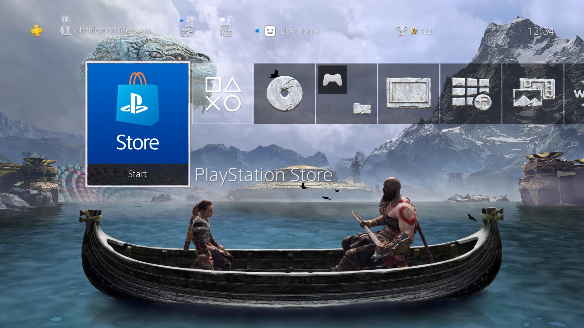 Разработчики God of War устроили раздачу динамической тему для PS4
