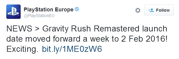Переиздание Gravity Rush не выйдет в срок