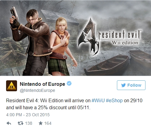 Resident Evil 4 выйдет Wii U