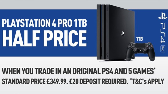 Британский магазин GAME предлагает купить PS4 Pro за полцены