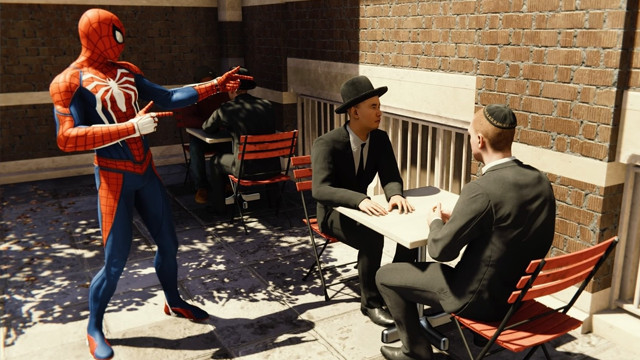 Spider-Man использует часы PlayStation 4, чтобы определить, когда у еврейских NPC шаббат