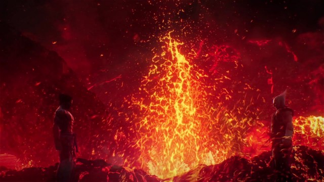 Вулкан взрывается под дабстеп в интро к Tekken 7