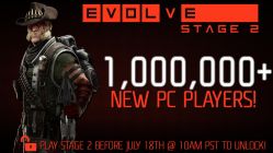Evolve привлекла к себе более миллиона игроков
