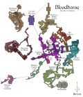 Игрок в Bloodborne нарисовал полную карту мира игры